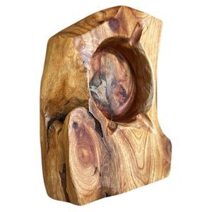 Rustic Natural Wooden Carved
Bowl - Decorative, Smudging, or
Tabletop Ac…